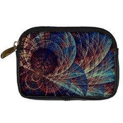 Fractal Abstract- Art Digital Camera Leather Case by Ravend