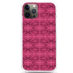 Elegant Pink Floral Geometric Pattern Iphone 12 Pro Max Tpu Uv Print Case by dflcprintsclothing