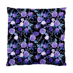 Dark Floral Standard Cushion Case (two Sides) by fructosebat