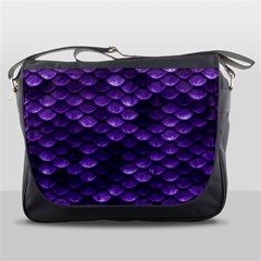 Purple Scales! Messenger Bag by fructosebat