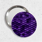 Purple Scales! 2.25  Handbag Mirrors Front