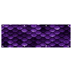 Purple Scales! Banner And Sign 9  X 3  by fructosebat