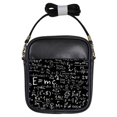 E=mc2 Text Science Albert Einstein Formula Mathematics Physics Girls Sling Bag by Jancukart