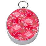 Background Peace Doodles Graphic Silver Compasses Front