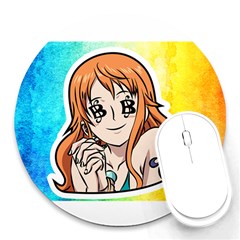 Nami Lovers Money Round Mousepad by designmarketalsprey31