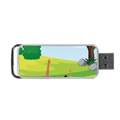 Large Portable Usb Flash (one Side) by SymmekaDesign