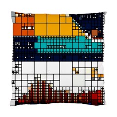 Abstract Statistics Rectangles Classification Standard Cushion Case (one Side) by Pakemis