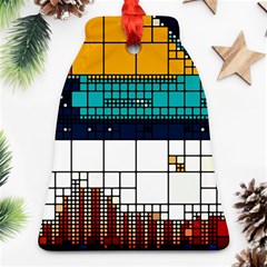 Abstract Statistics Rectangles Classification Ornament (bell) by Pakemis