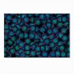 Background Abstract Textile Design Postcard 4 x 6  (pkg Of 10) by Ravend