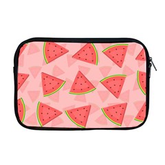 Background Watermelon Pattern Fruit Food Sweet Apple Macbook Pro 17  Zipper Case by Jancukart