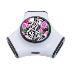 Floral Skeletons 3-port Usb Hub by GardenOfOphir