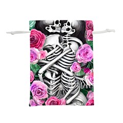 Floral Skeletons Lightweight Drawstring Pouch (s) by GardenOfOphir