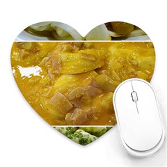 Italian Pasta Photo Montage Heart Mousepad by dflcprintsclothing