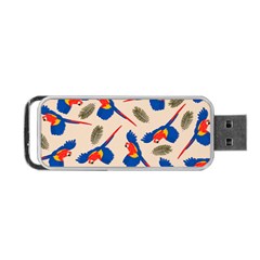 Bird Animals Parrot Pattern Portable Usb Flash (two Sides) by Ravend