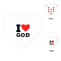 I Love God Playing Cards Single Design (heart) by ilovewhateva