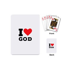 I Love God Playing Cards Single Design (mini) by ilovewhateva