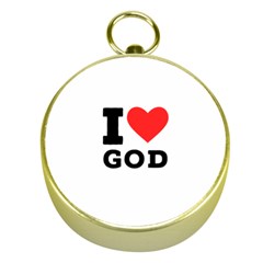 I Love God Gold Compasses by ilovewhateva