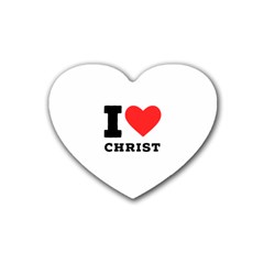 I Love Christ Rubber Coaster (heart) by ilovewhateva