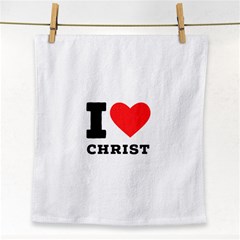 I Love Christ Face Towel by ilovewhateva