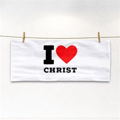 I Love Christ Hand Towel by ilovewhateva