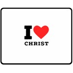 I love christ One Side Fleece Blanket (Medium) 60 x50  Blanket Front