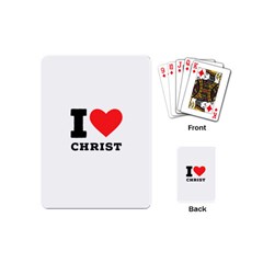 I Love Christ Playing Cards Single Design (mini) by ilovewhateva