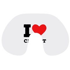 I Love Christ Travel Neck Pillow by ilovewhateva