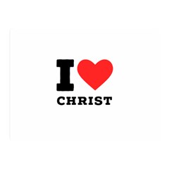 I Love Christ Premium Plush Fleece Blanket (mini) by ilovewhateva