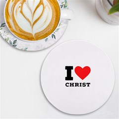 I Love Christ Uv Print Round Tile Coaster by ilovewhateva