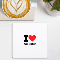 I Love Christ Uv Print Square Tile Coaster  by ilovewhateva