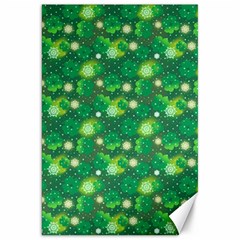 Leaf Clover Star Glitter Seamless Canvas 20  X 30  by Pakemis