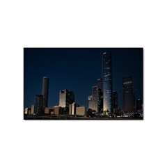 Skyline Brisbane Sunset Downtown Sticker (rectangular) by Ravend