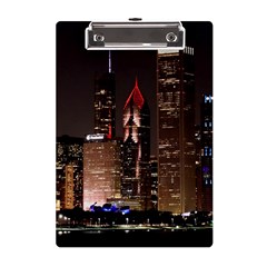 Chicago City Architecture Downtown A5 Acrylic Clipboard by Ravend