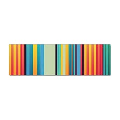 Colorful Rainbow Striped Pattern Sticker Bumper (10 Pack) by Uceng