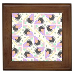 Pattern Pastel Drawing Art Framed Tile by Uceng