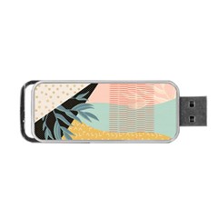 Leaves Pattern Design Colorful Portable Usb Flash (two Sides) by Uceng