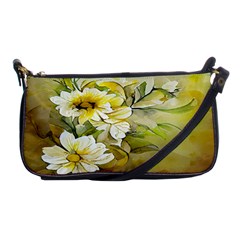 Watercolor Yellow And-white Flower Background Shoulder Clutch Bag by artworkshop