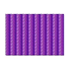 Purple Textile Vibrant Decor 3d Sticker A4 (100 Pack) by Ravend