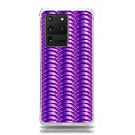 Purple Textile Vibrant Decor 3d Samsung Galaxy S20 Ultra 6.9 Inch TPU UV Case Front