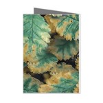 Colored Close Up Plants Leaves Pattern Mini Greeting Cards (Pkg of 8) Left