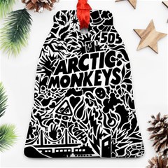 Arctic Monkeys Digital Wallpaper Pattern No People Creativity Bell Ornament (two Sides) by Sudhe