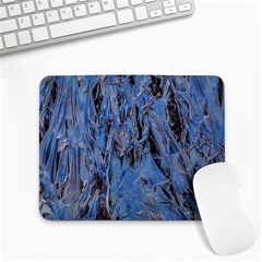 Blue Abstract Texture Print Small Mousepad by dflcprintsclothing