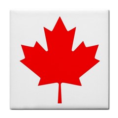 Canada Flag Canadian Flag View Tile Coaster by Ravend