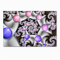 Background Fractal Annotation Sample Fantasy Postcard 4 x 6  (pkg Of 10) by Ravend