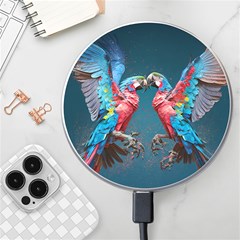 Birds Parrots Love Ornithology Species Fauna Wireless Fast Charger(white) by danenraven