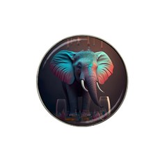 Ai Generated Elephant Tusks Trunk Wildlife Africa Hat Clip Ball Marker (4 Pack) by danenraven