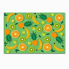 Fruit Tropical Pattern Design Art Pattern Postcards 5  X 7  (pkg Of 10) by Ravend