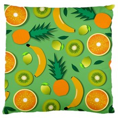 Fruit Tropical Pattern Design Art Pattern Large Cushion Case (one Side) by Ravend