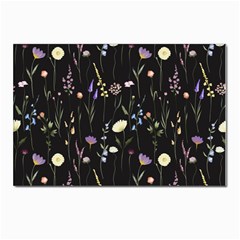 Flowers Floral Pattern Floral Print Postcards 5  X 7  (pkg Of 10) by Ravend