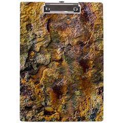 Rusty Orange Abstract Surface A4 Acrylic Clipboard by dflcprintsclothing